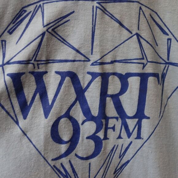 Vintage USA Ts Chicagos Finest Rock Station WXRT 93 Thrashed Single Stitch Tee - Picture 4 of 11